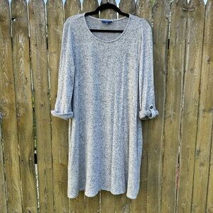 Apt. 9 Gray Long Sleeve Dress
